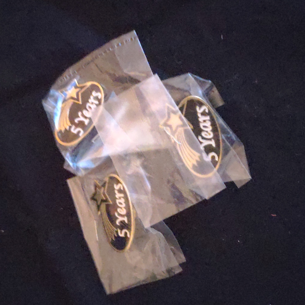 Bundle of 3 Crown Awards Five Years Pin